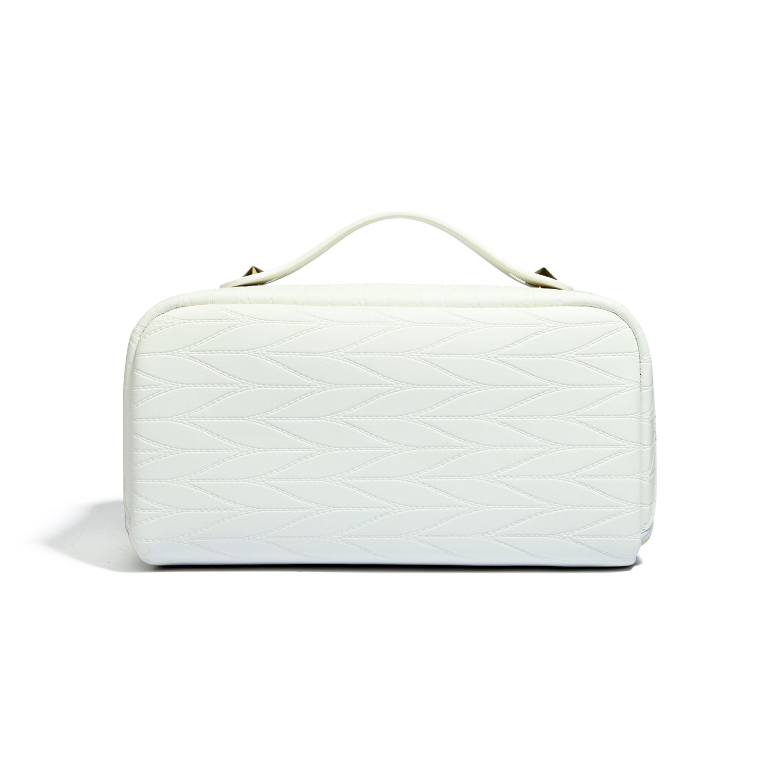 Wheat Pattern Stitched Travel Makeup Bag