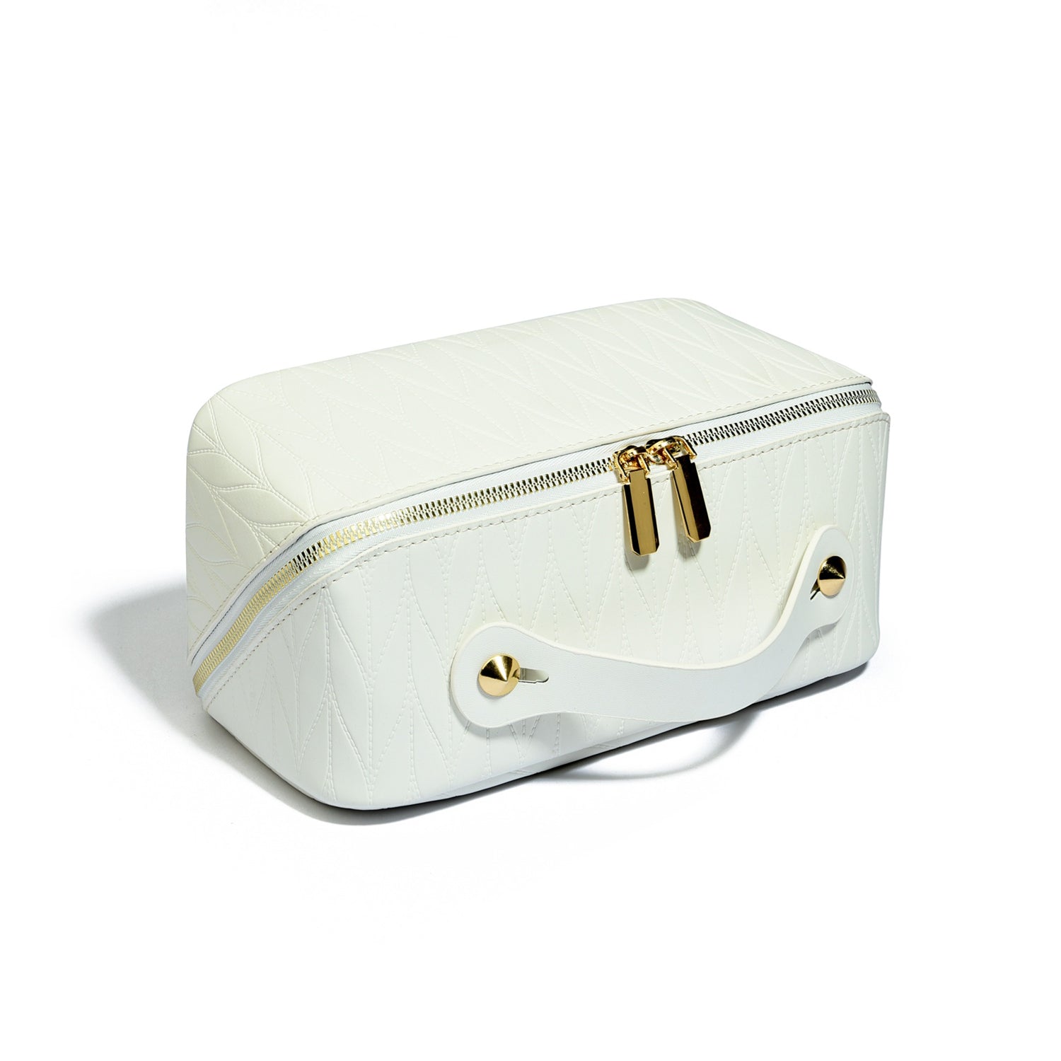 Wheat Pattern Stitched Travel Makeup Bag