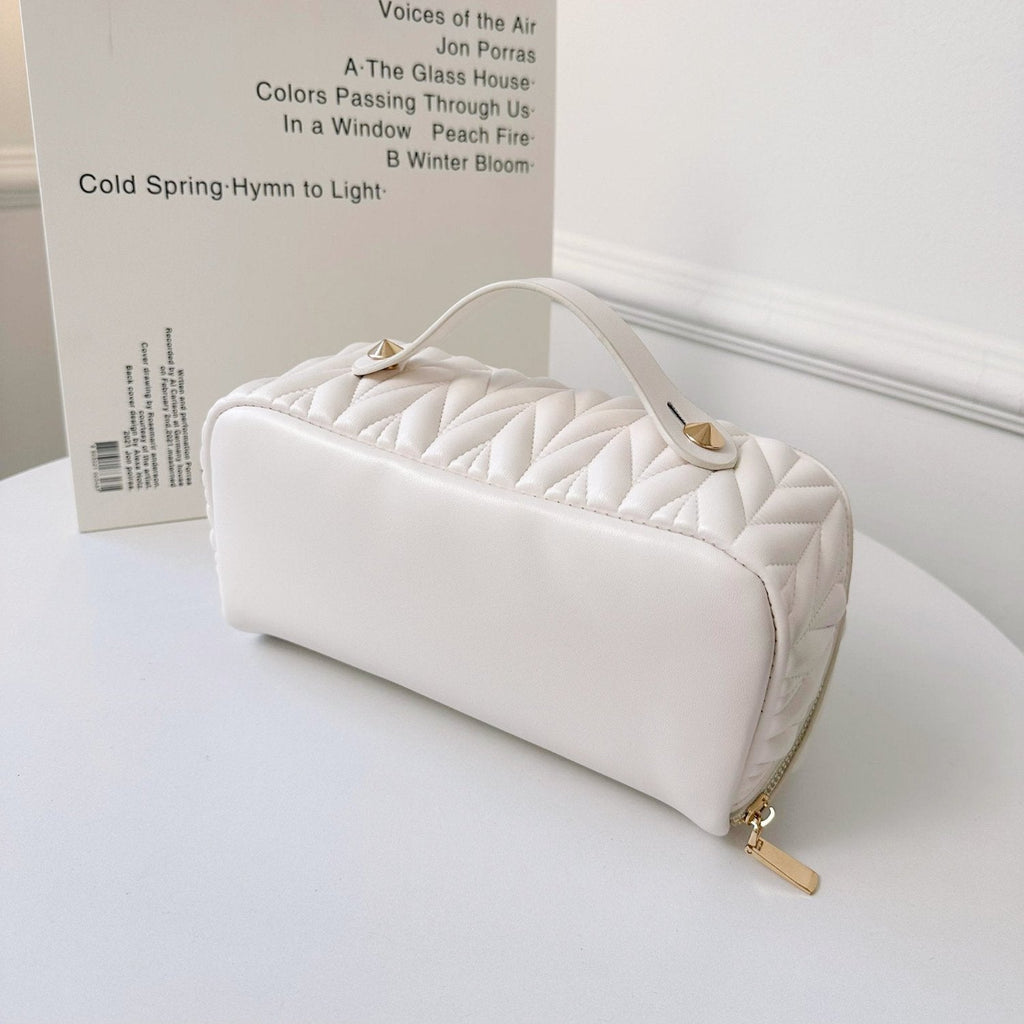 Quilted Travel Makeup Bag