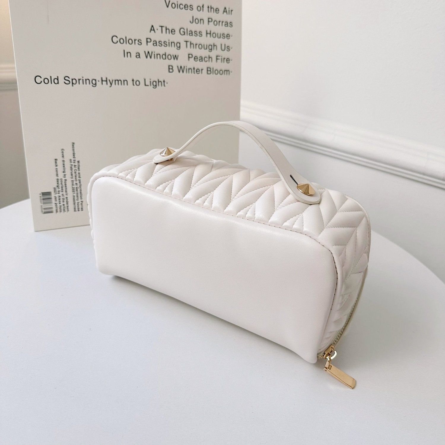 Quilted Travel Makeup Bag