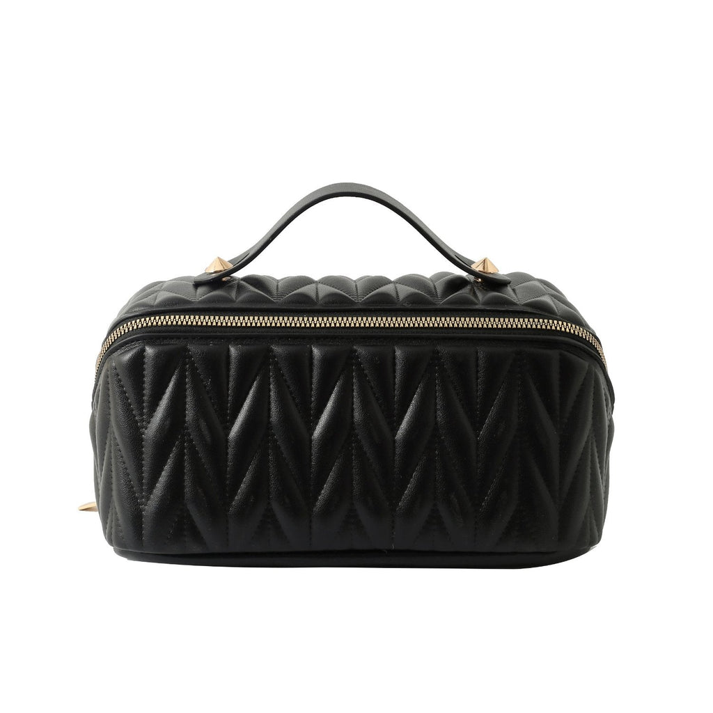Quilted Travel Makeup Bag