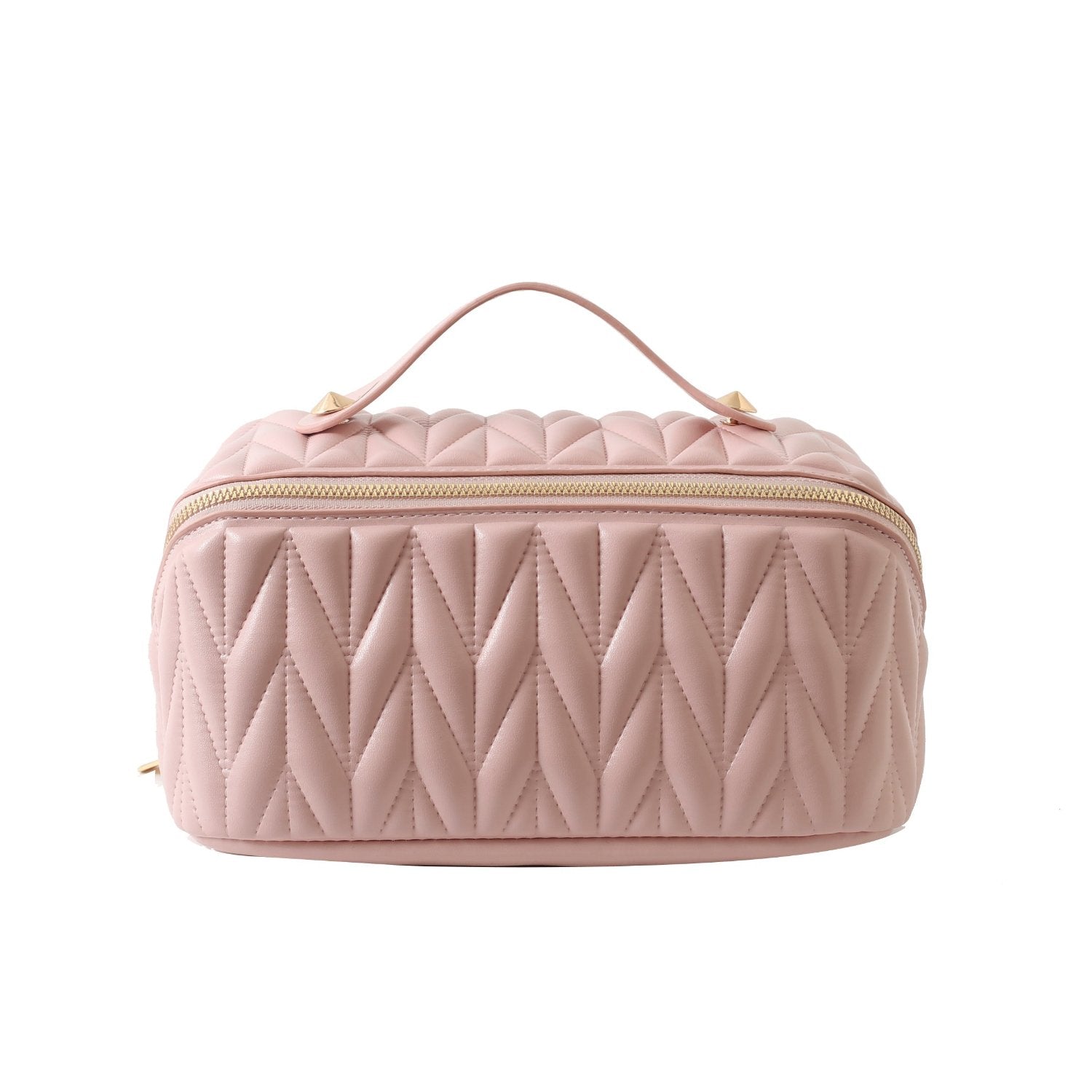 Quilted Travel Makeup Bag